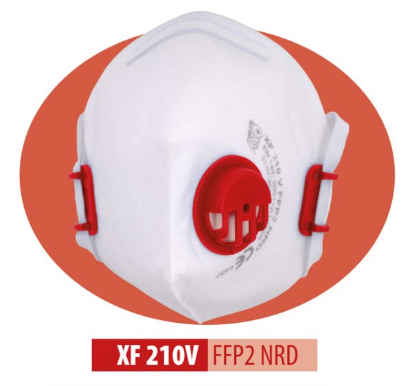 Półmaska przeciwpyłowa z zaworem XF210V FFP2 1szt.-0